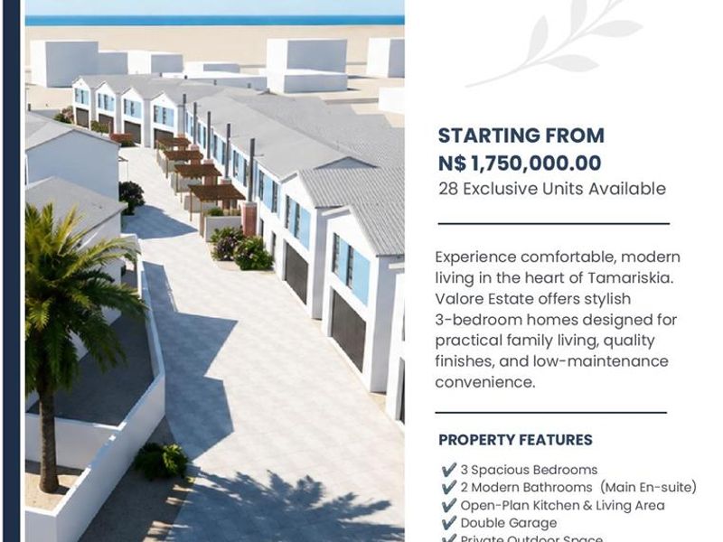 Architectural rendering of a modern townhouse estate featuring paved driveways, private garages, and landscaped outdoor spaces in a secure residential development.