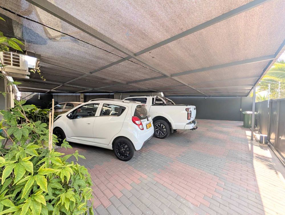 Shaded carport 