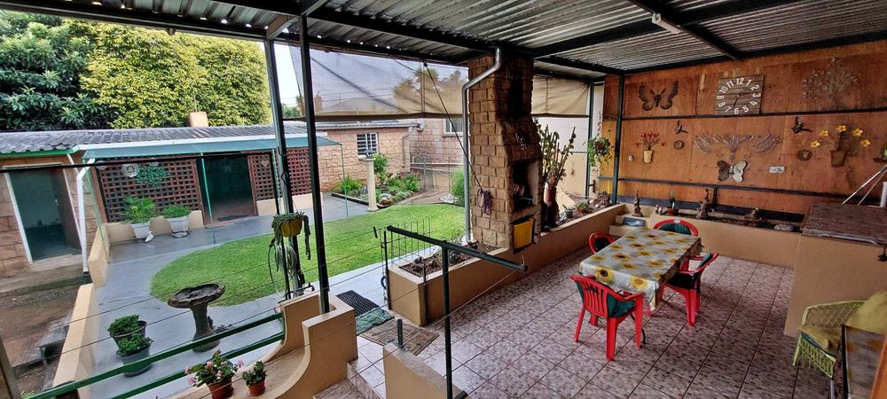 Patio outside kitchen