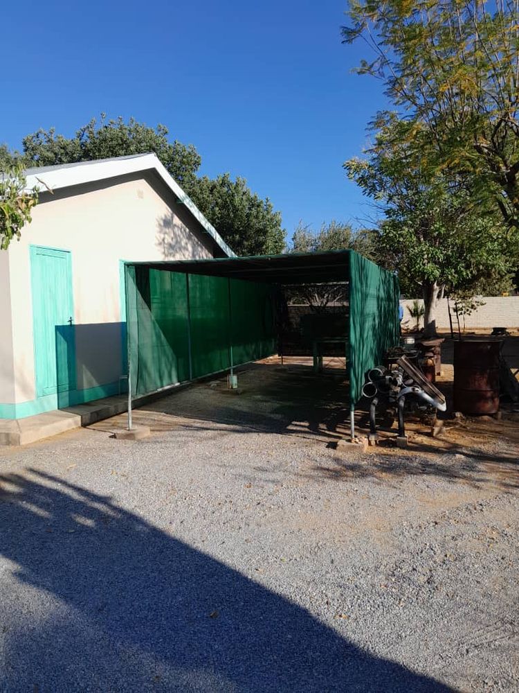 Carport with shading net