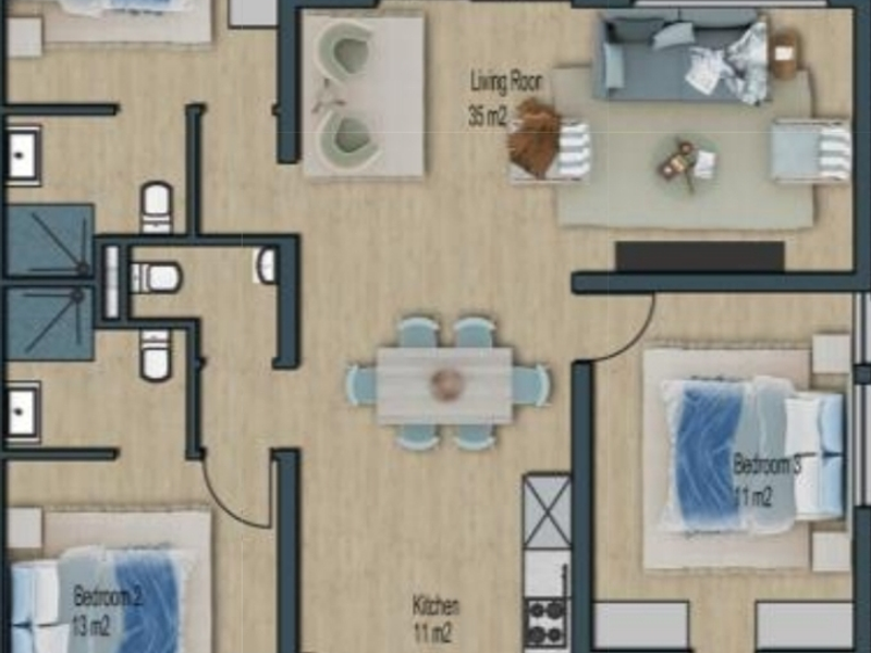 Luxury 3 Bedroom Unit for Sale in new development Swakopmund CBD - Photo 5