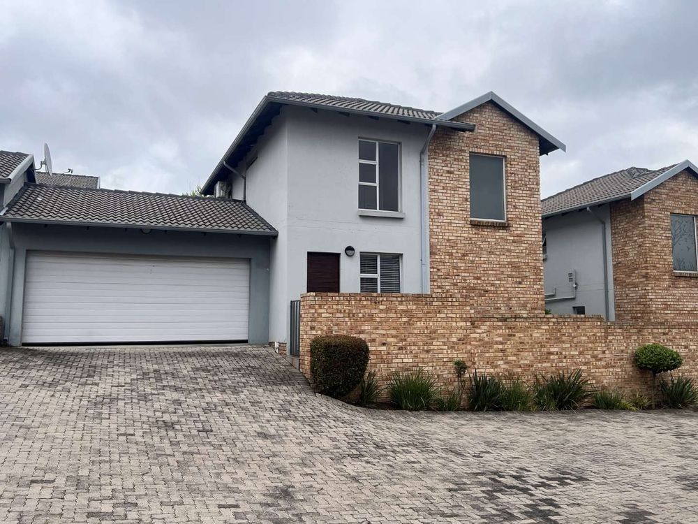 Front entrance with double garage