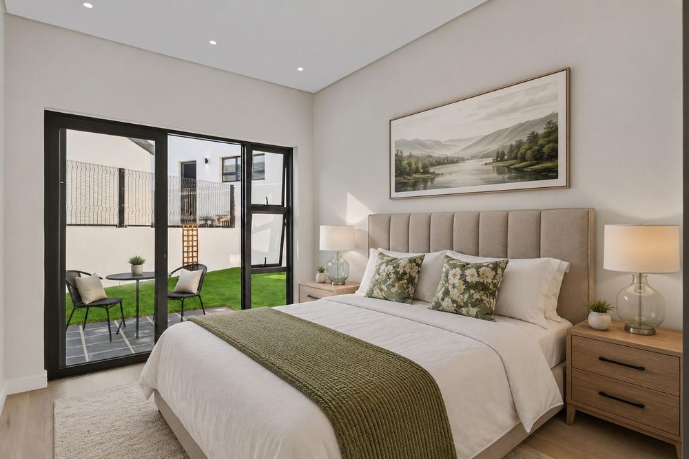 Virtual staging of Main Bedroom