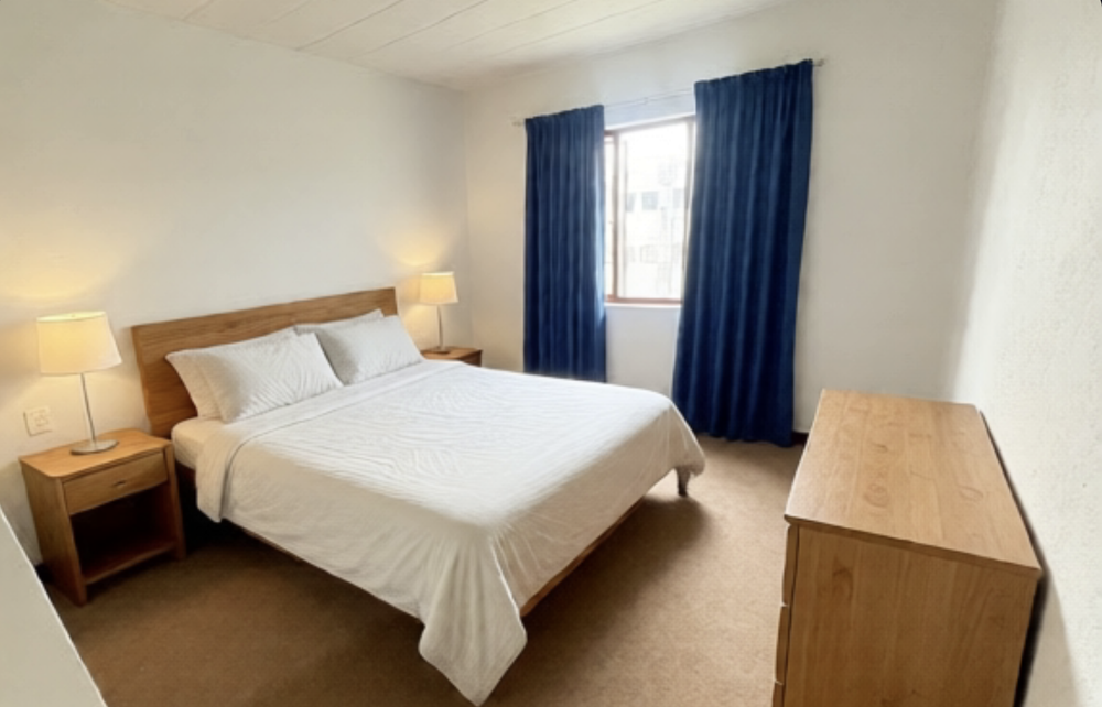 Roomy Bedroom (please note the furniture is virtually placed to showcase the space)