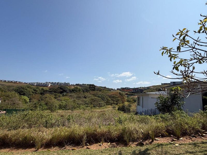 A wide-angle view of the vacant residential land, showcasing the natural landscape and surrounding neighborhood topography.