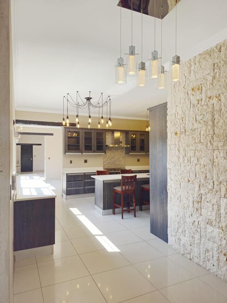 Open-plan kitchen area kitchen area