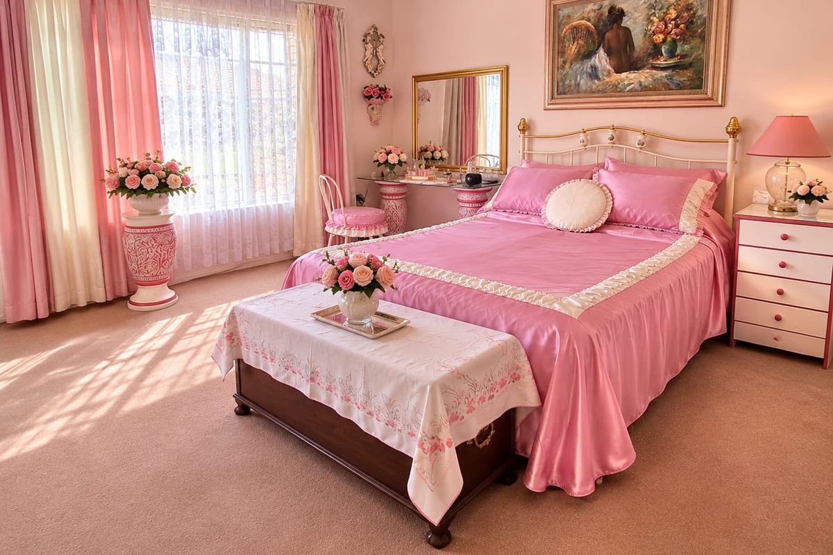 A well-maintained bedroom featuring neutral carpeting and classic coved ceiling cornicing, offering a clean and functional space ready for personalization.