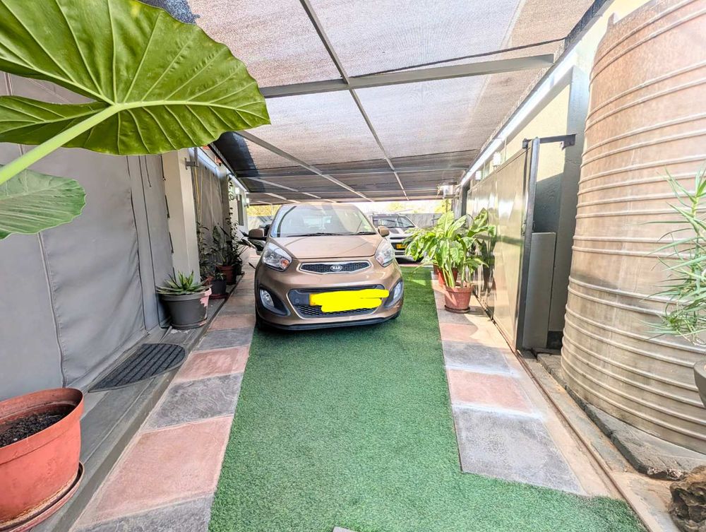 Shaded carport area 