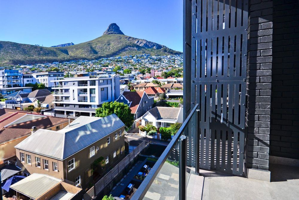 Open balcony with mountain views