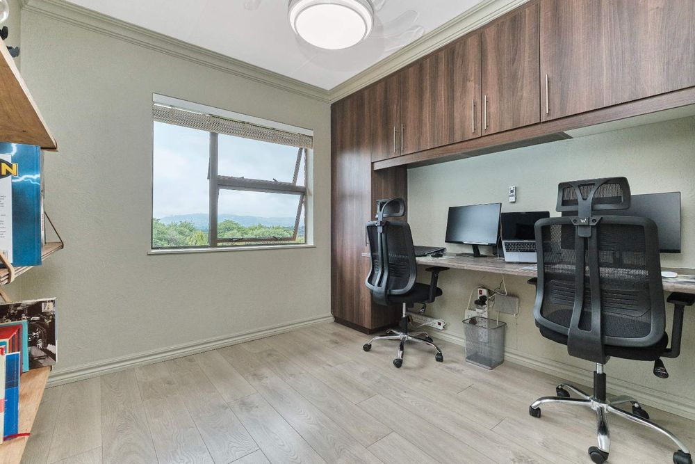 Third bedroom(currently being used as a study) with stunning view.