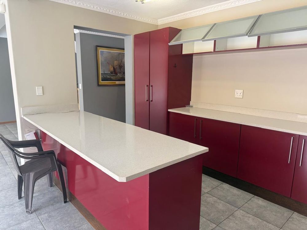 Open plan kitchen area 
