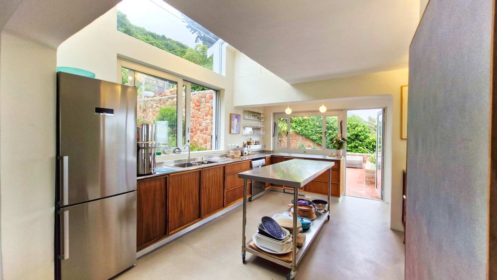 Light and view filled filled kitchen