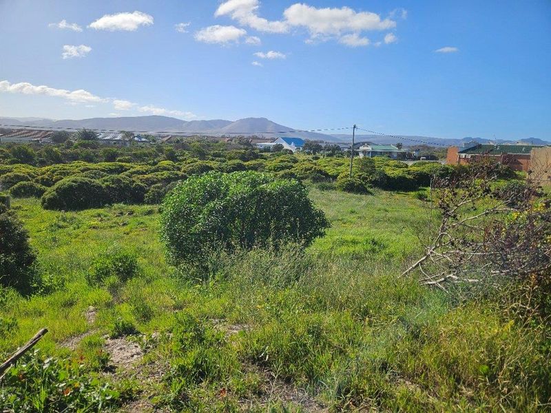 A view of the vacant commercial land featuring natural vegetation, surrounding residential neighborhood, and distant mountain scenery.