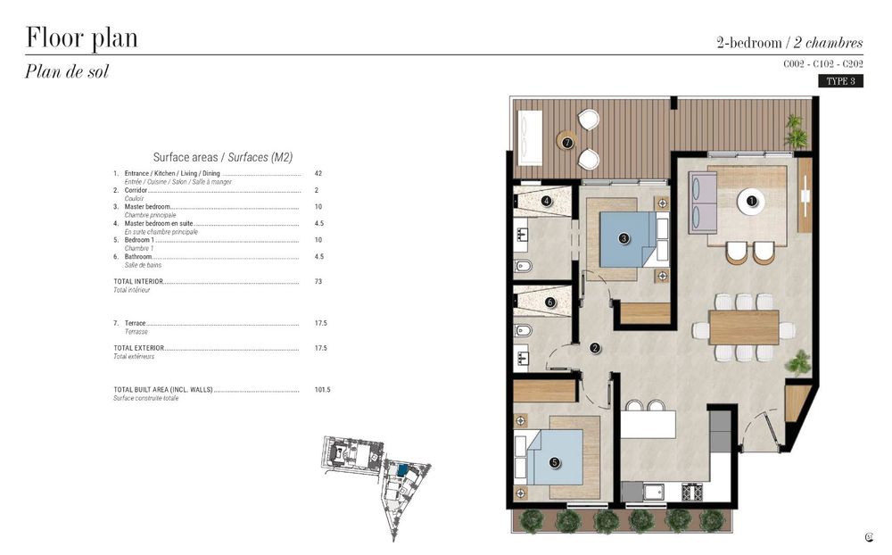 2 Bedroom - Type 3
