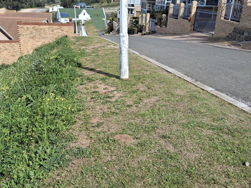 A view of the street frontage and verge adjacent to the vacant residential land, showing existing road infrastructure and neighboring boundary walls.