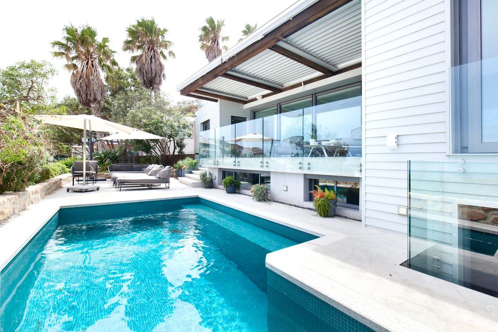 Pool with ocean view