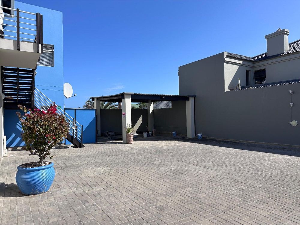 Driveway with shaded parking 