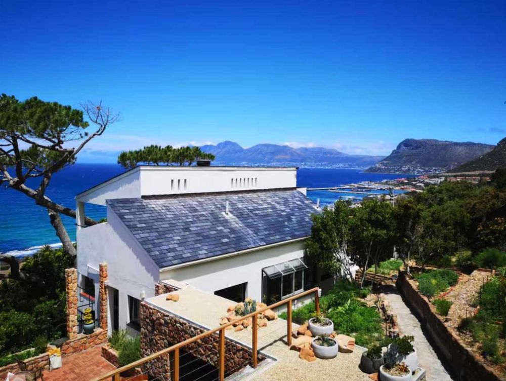 View from the terraced garden above the house