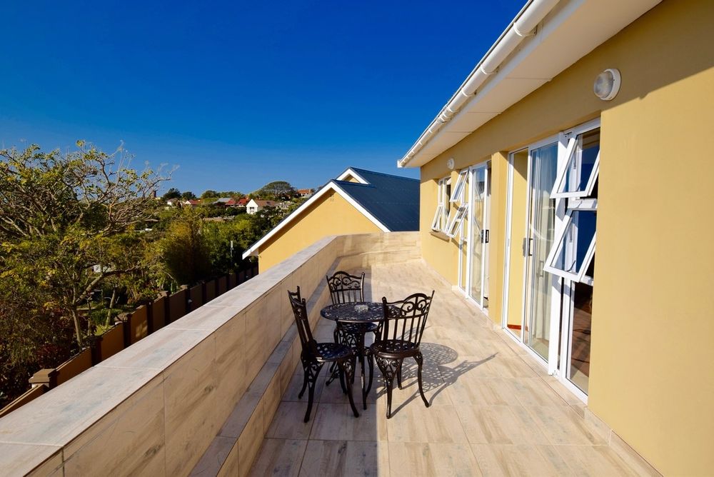 Penthouse balcony with sea views