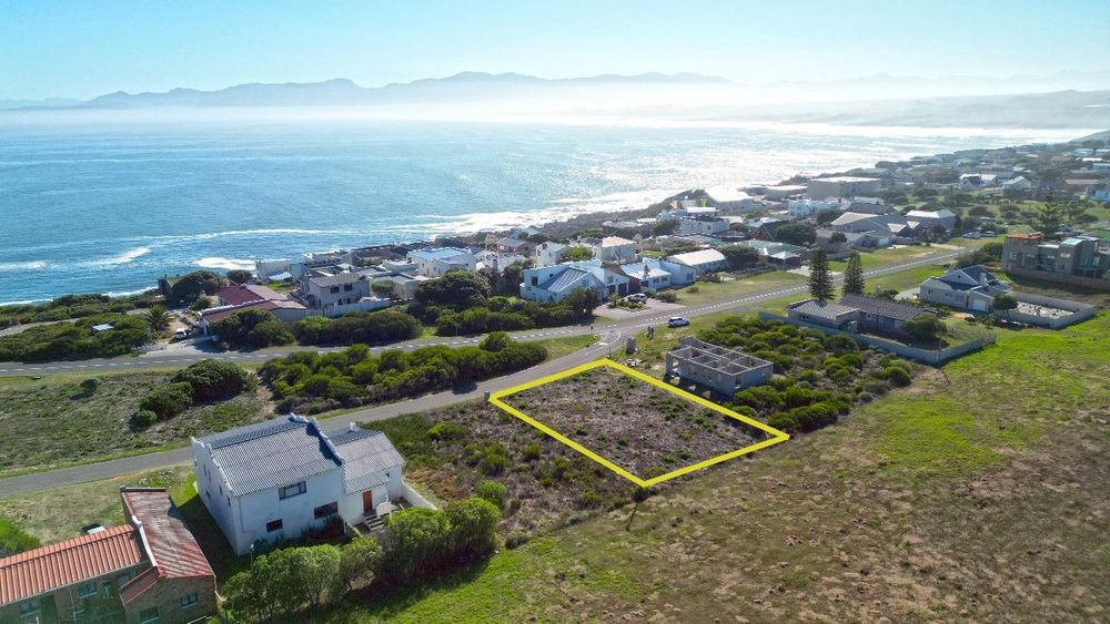 Our Plot - with the Ocean in the direction of Hermanus (on other side of the Ocean).