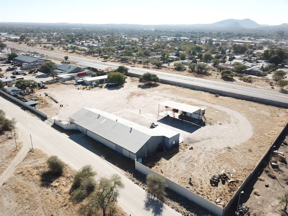 Aerial view of the property. Warehouse
