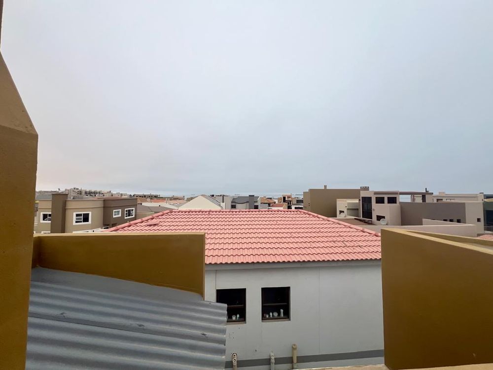 View of the sea in the distance