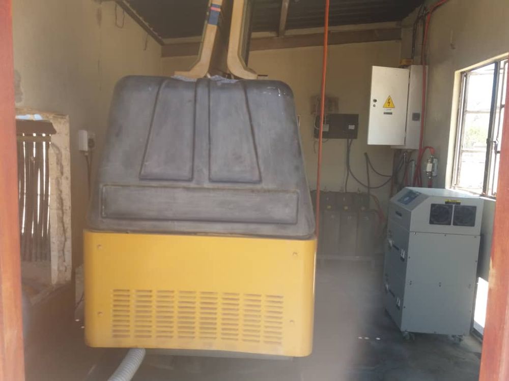 Solar system room with generator. 