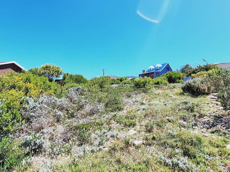 A view of a sloped, undeveloped residential plot featuring natural vegetation and surrounding neighborhood homes.