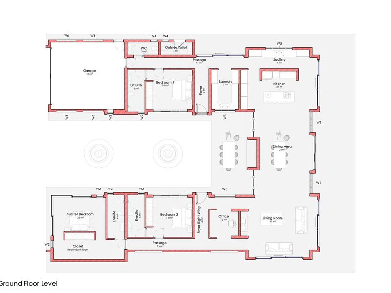 FOR SALE- PLOT AND PLAN - 3 BEDROOM HOUSE WITH FLAT IN ROSSMUND GOLF ESTATE, SWAKOPMUND, NAMIBIA - Photo 8