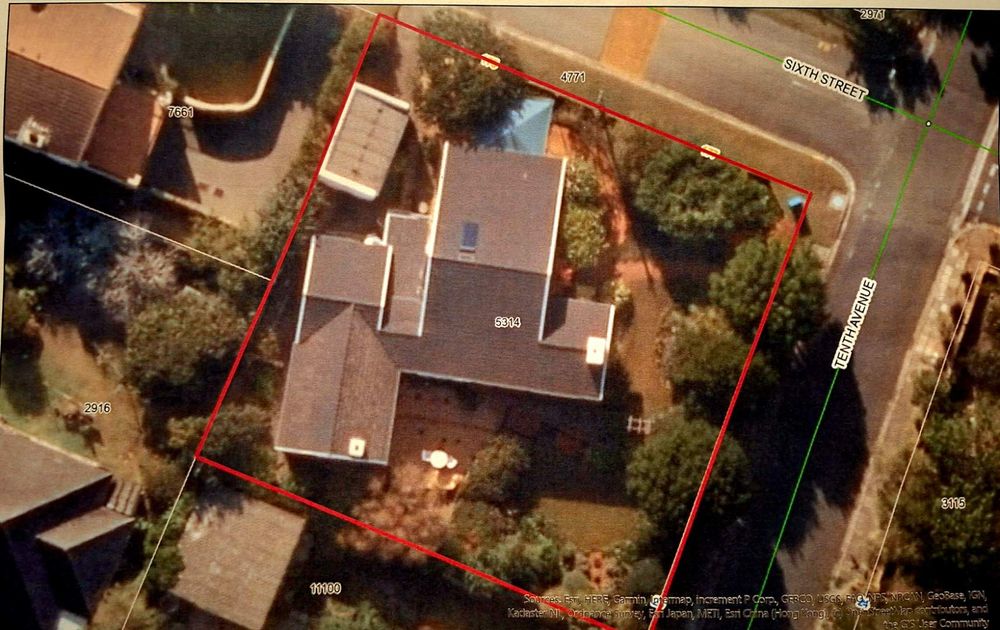 Aerial view of property