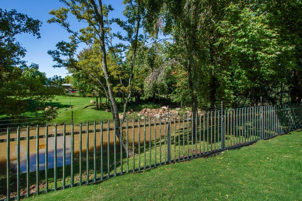 River frontage at complex 