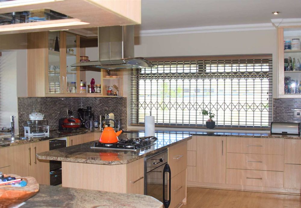 Main houe open- plan kitchen 