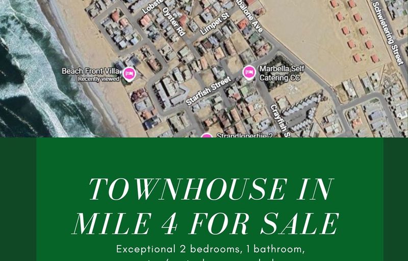 FOR SALE: 2 BEDROOM APARTMENT WITH WALKING DISTANCE TO THE BEACH, SWAKOPMUND, NAMIBIA