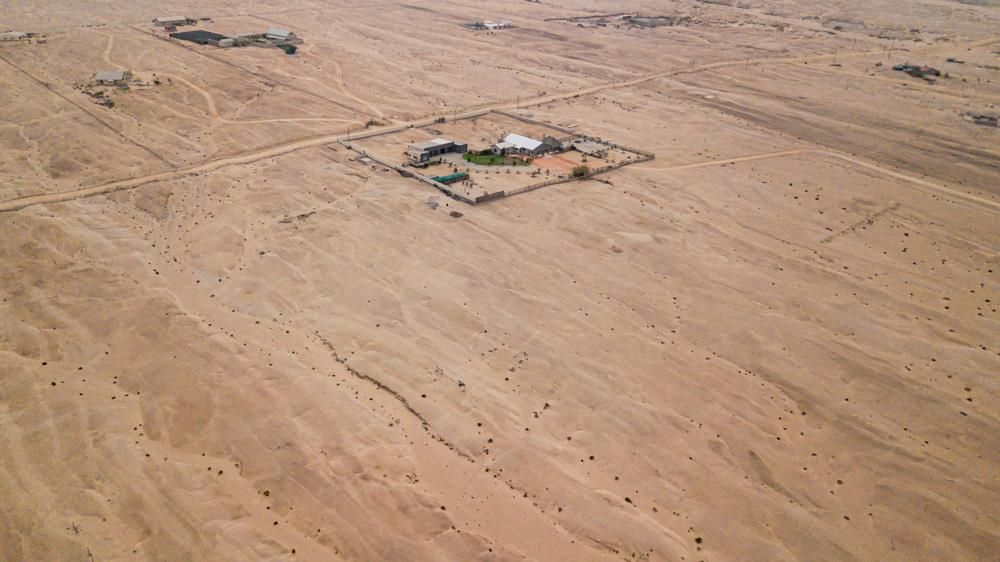 Aerial view of the property