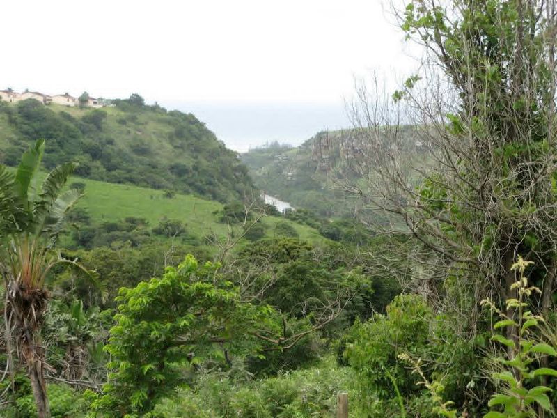 A scenic view of a lush green valley and natural landscape, showcasing the tranquil surroundings of the vacant residential land.