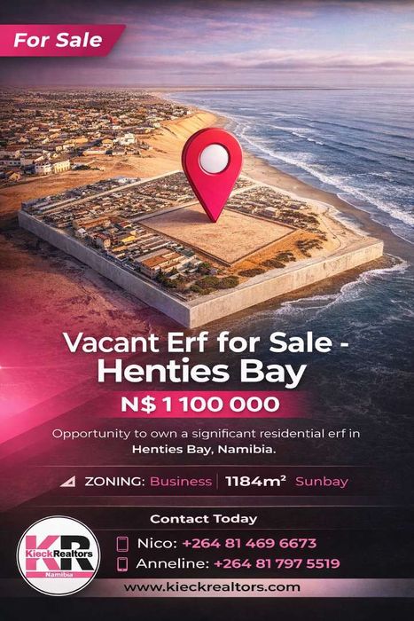 Property #2488351, Vacant Land Residential For Sale in Henties Bay Central