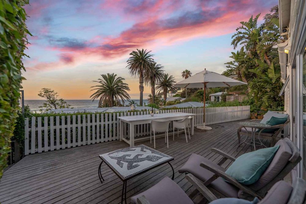 A beautiful deck to take in the sunny days or serenity of sunset