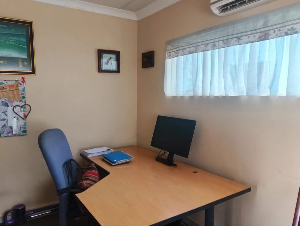 study at the back of garage, entrance close to home