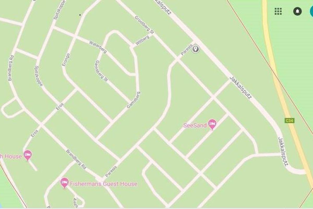 A digital map view showing the street layout and location of the residential property within the neighborhood.