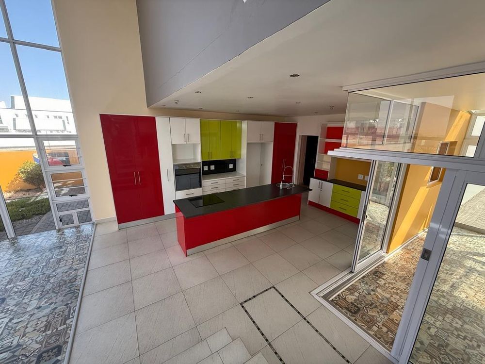Open-plan lounge and kitchen