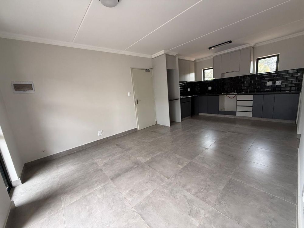 Open plan living and kitchen