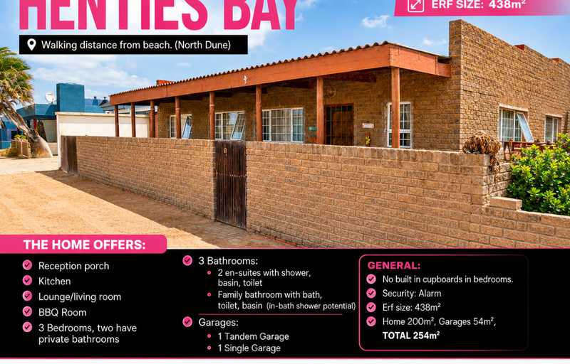 3 Bedr Home is for Sale Henties Bay / Walking distance from beach.(North Dune)