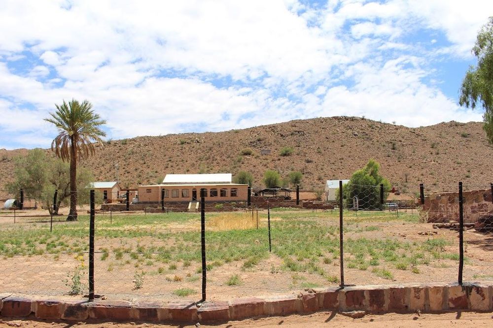 Fencing around the main house