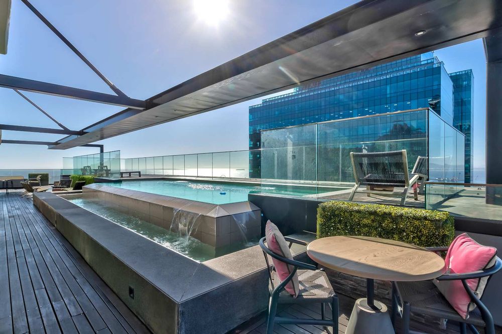 Infinity pool on the 27th floor