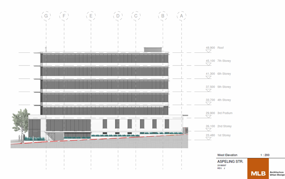 ASPELING STREET - ELEVATION