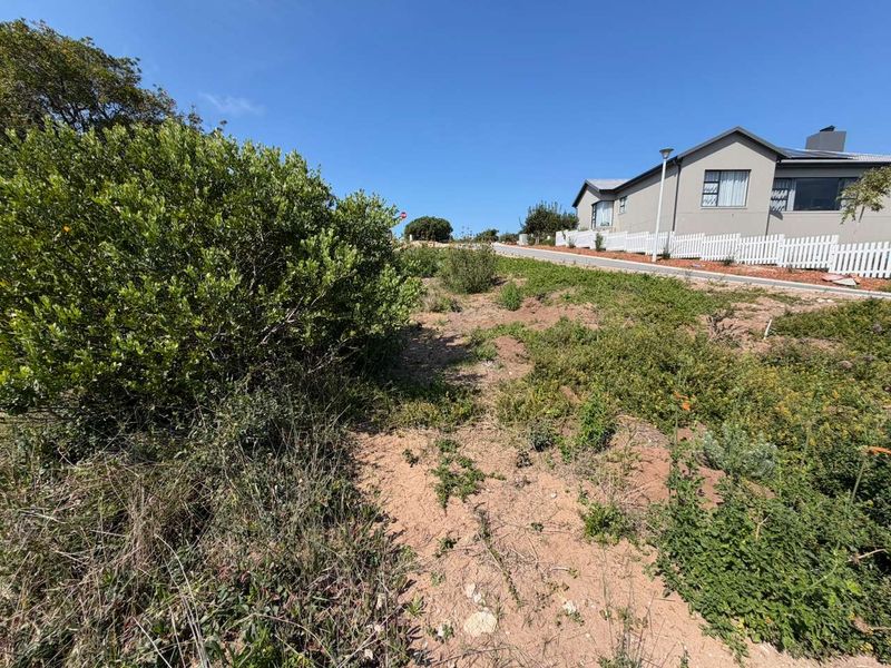 A view of a vacant residential plot featuring natural vegetation, situated adjacent to an existing residential property.