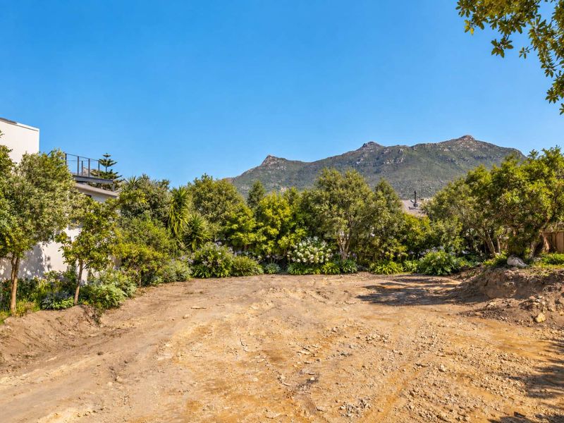 A vacant residential plot featuring mature trees and mountain views, offering a blank canvas for future development or landscaping.