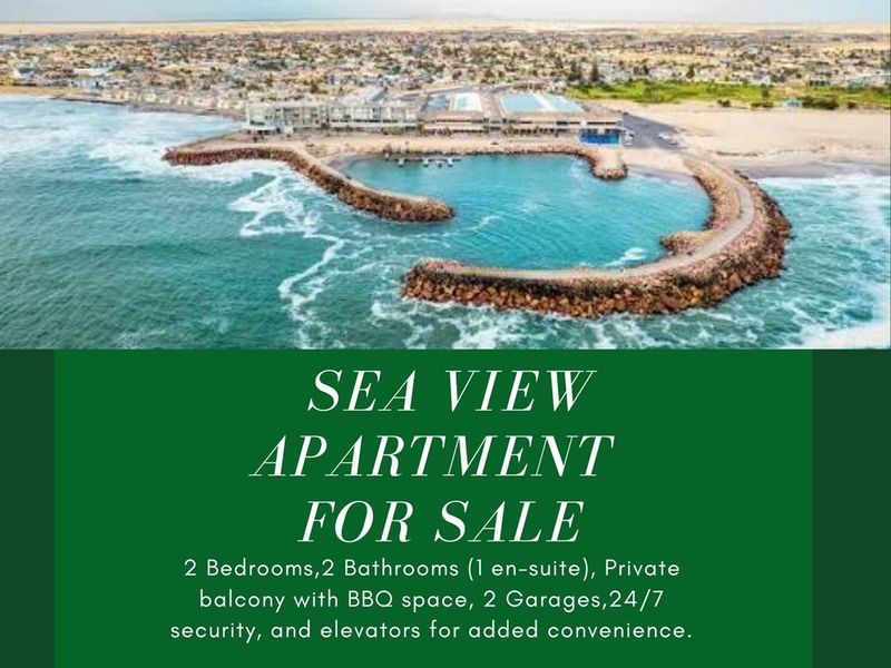 FOR SALE: BEACHFRONT  2 BEDROOM APARTMENT, SWAKOPMUND, NAMIBIA