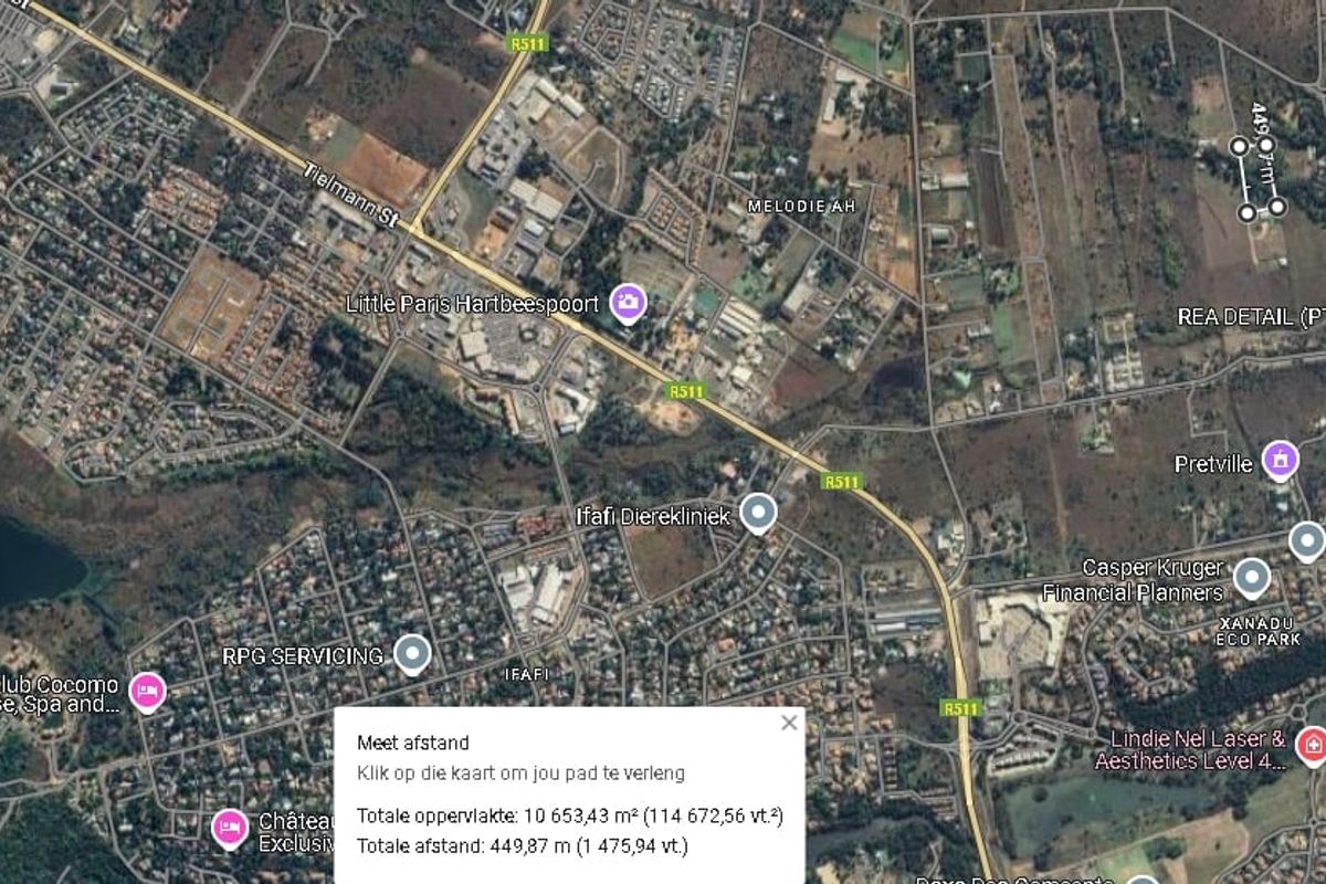 Satellite map view showing the surrounding area and local infrastructure near the property.