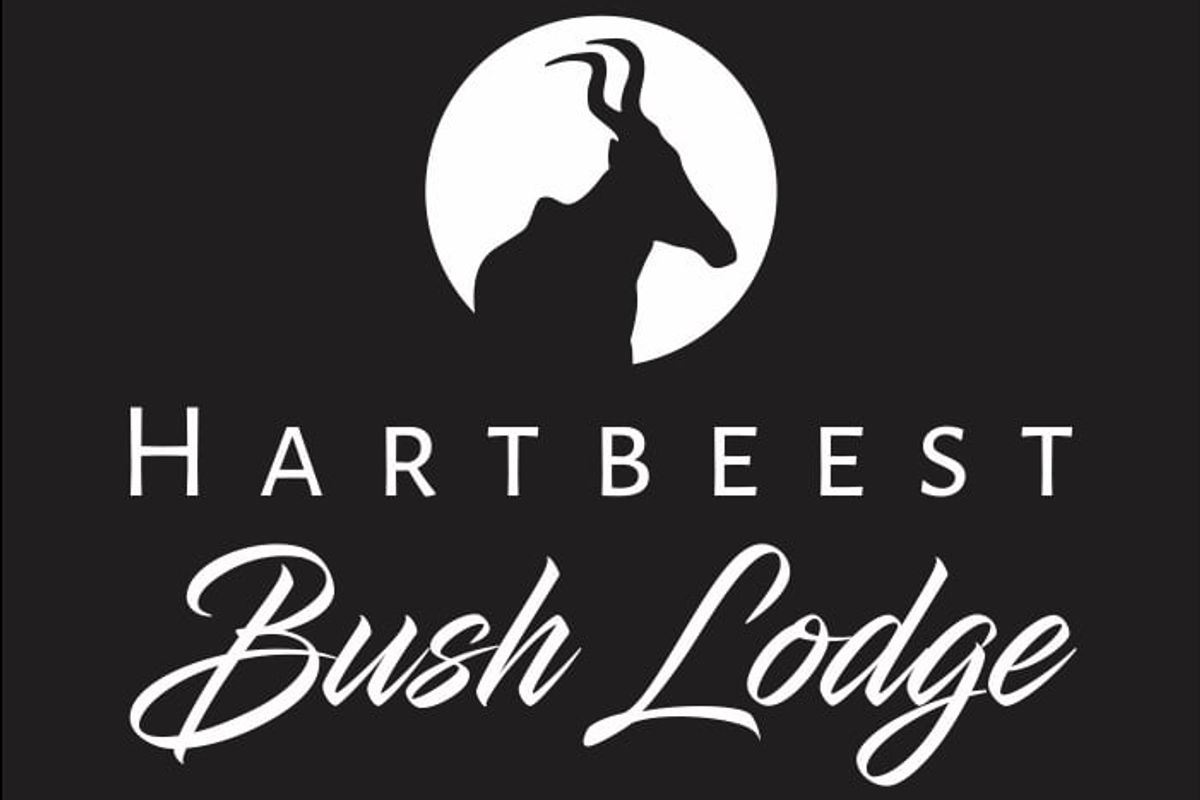 A logo graphic for Hartbeest Bush Lodge.
